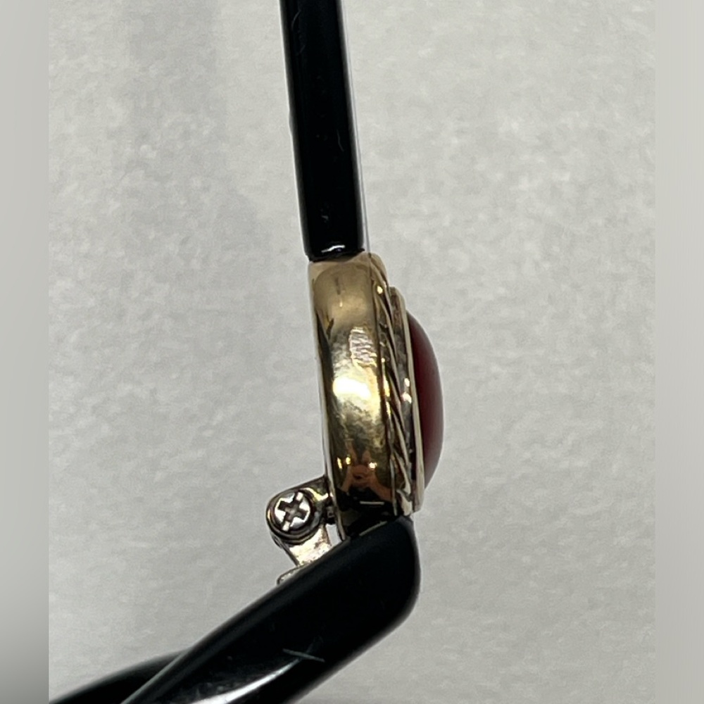 David Yurman Black Sunglasses with Red Accents - original case not included - Picture 8 of 15
